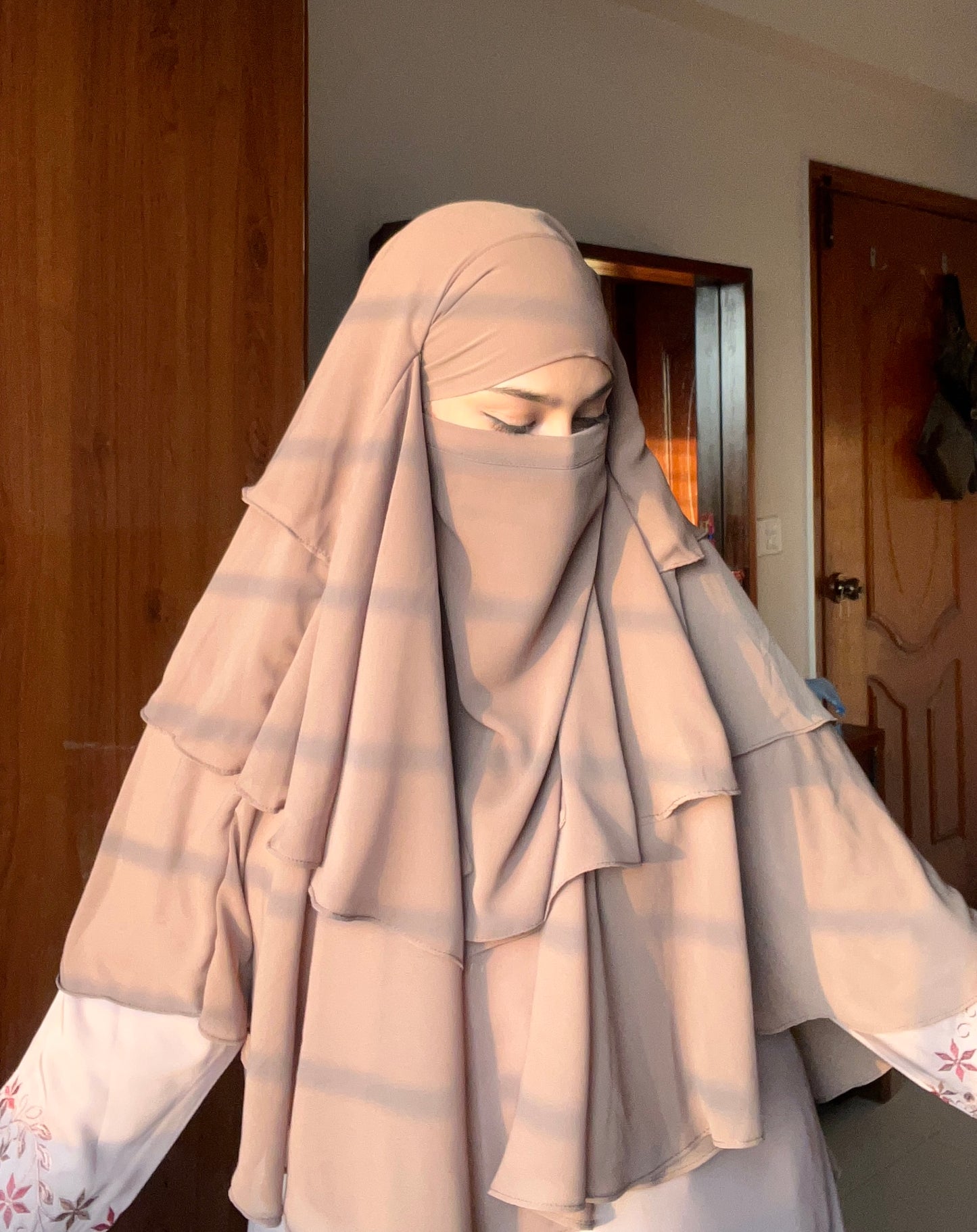 3 Layers Khimar with Niqab