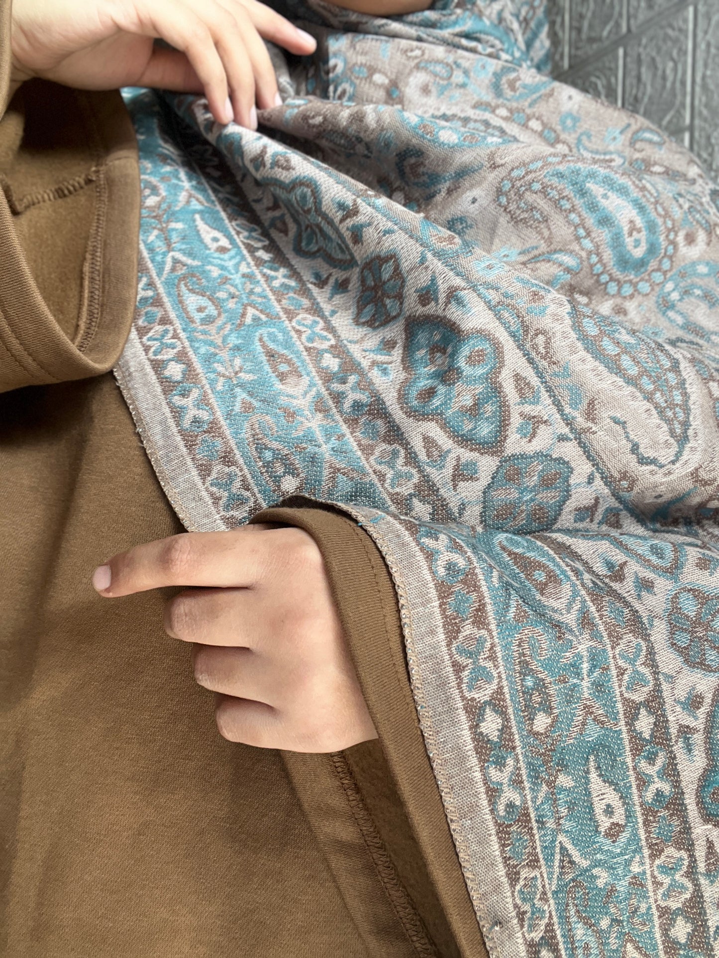 Pashmina - teal blue