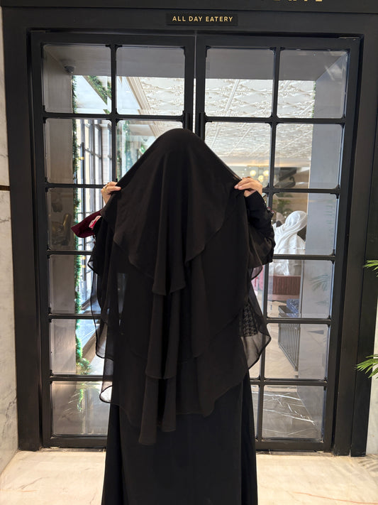 3 Layers Khimar with Niqab