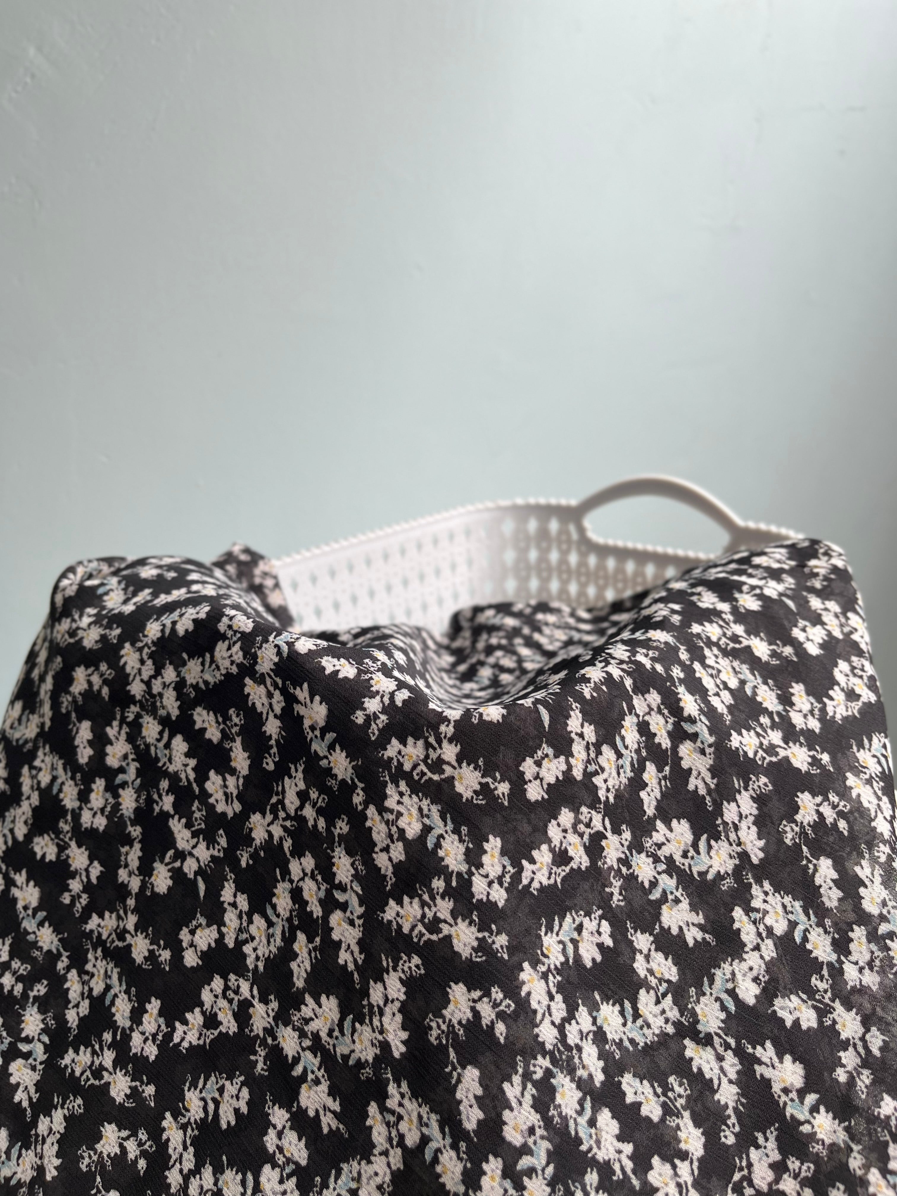 Black Floral Print