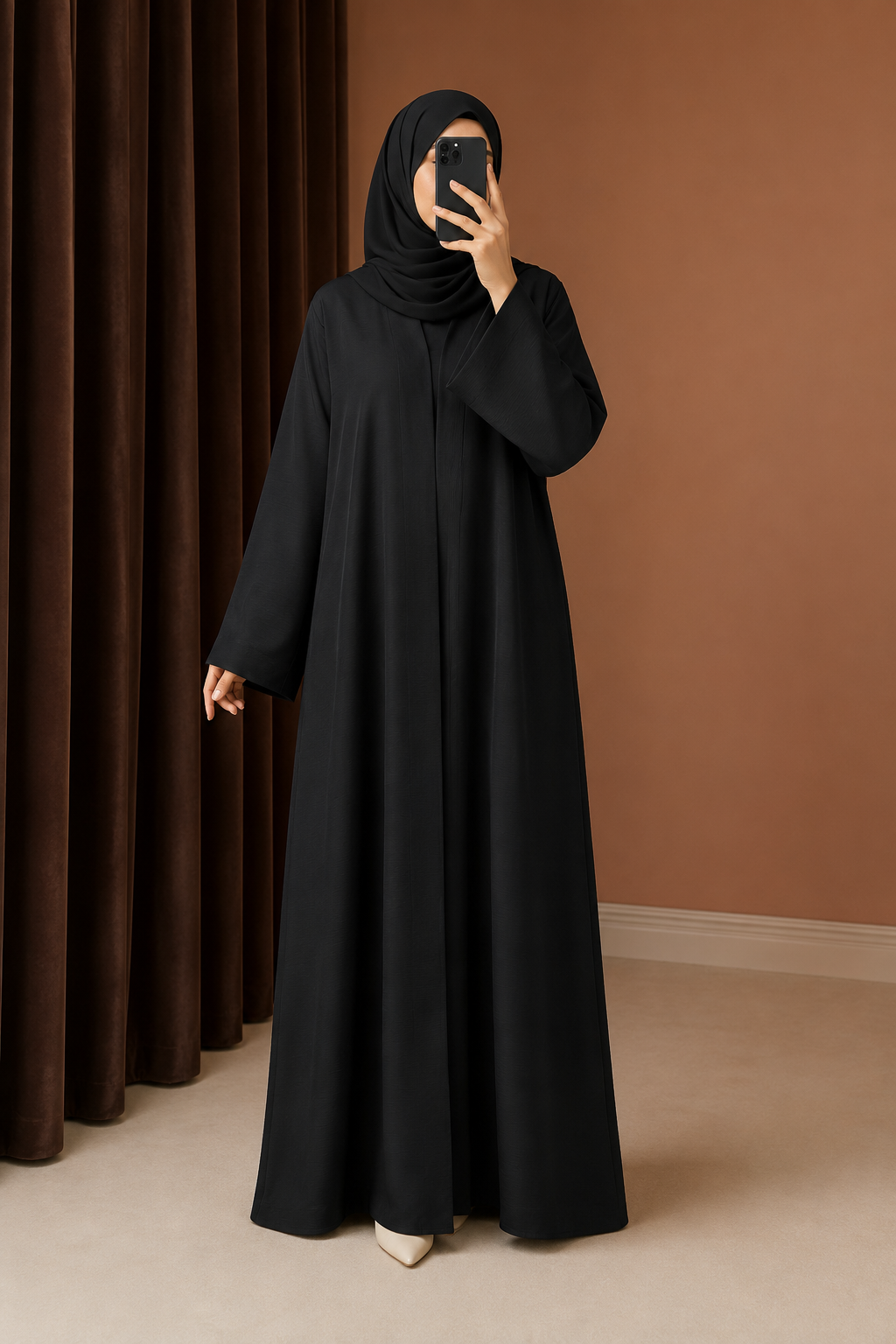 Plain Black Abaya